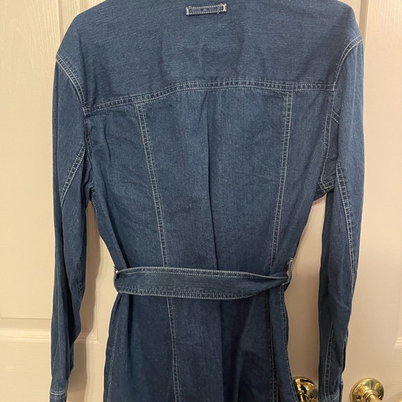 Liz Claiborne Indigo Denim Belted Jacket - Picture 5 of 5